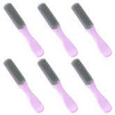Kuber Industries Hair Brush | Flexible Bristles Brush | Hair Brush with Paddle | Straightens & Detangles Hair Brush | Suitable For All Hair Types | 6 Piece | C19-PRUP-S | Small | Pack of 3 | Purple